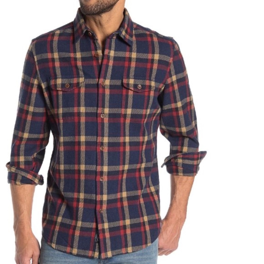 Grayers Eugene Heritage Plaid Modern Fit Flannel Shirt